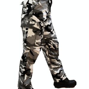 PANTALON COMANDO GABARDINA CAMUFLAJE NIEVE